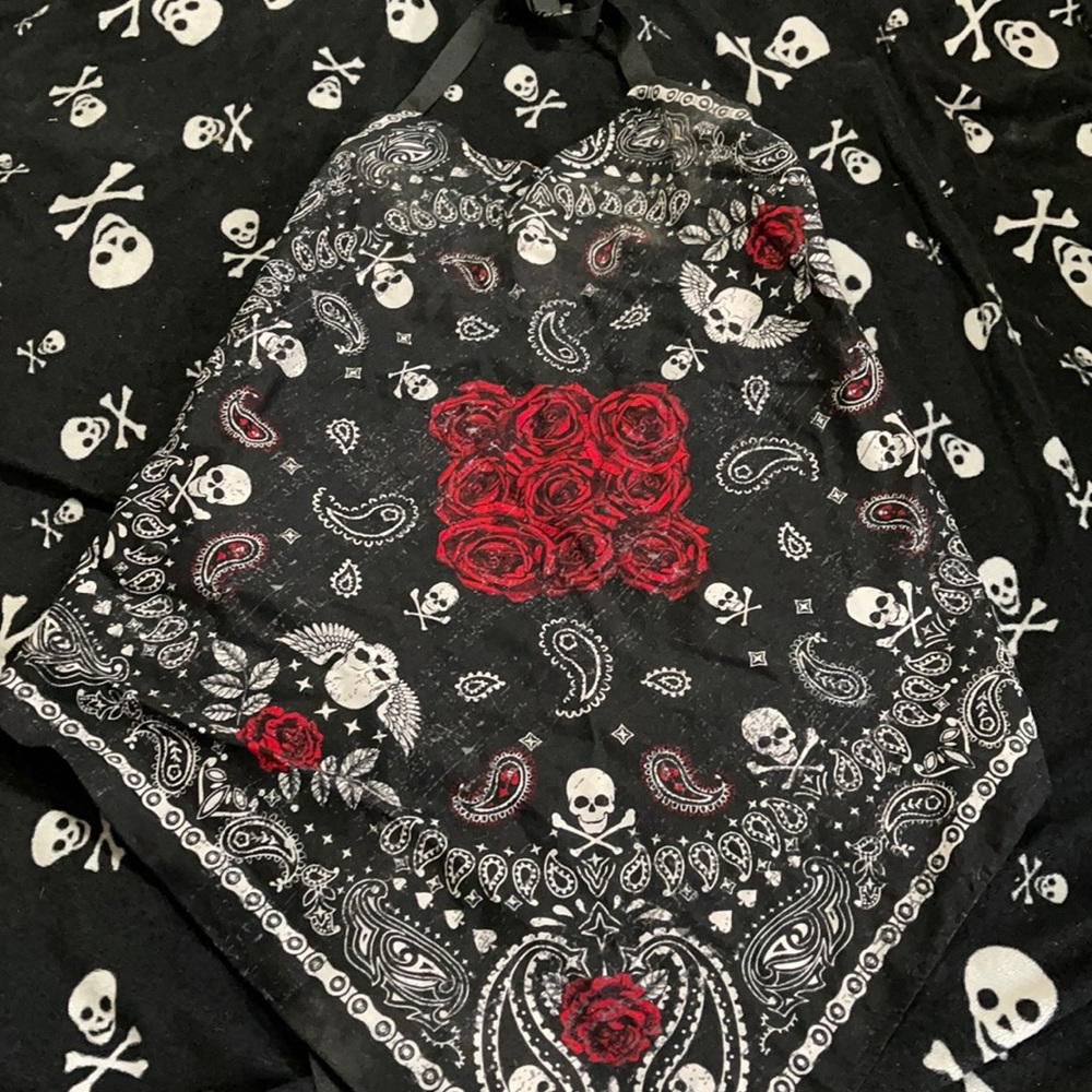 Bandanna shirt reversible